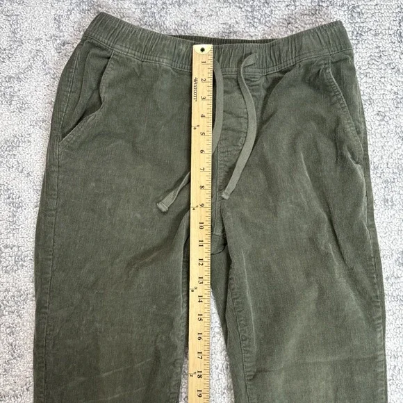 Katin Pants Men's Small‎ Olive Green Corduroy Elastic Waist Drawstring EUC - Picture 3 of 10